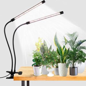 GooingTop LED Grow Light,6000K Full Spectrum Clip Plant Growing Lamp