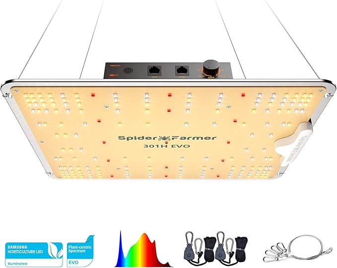 Spider Farmer SF1000, Samsung LM301H EVO Led Grow Light