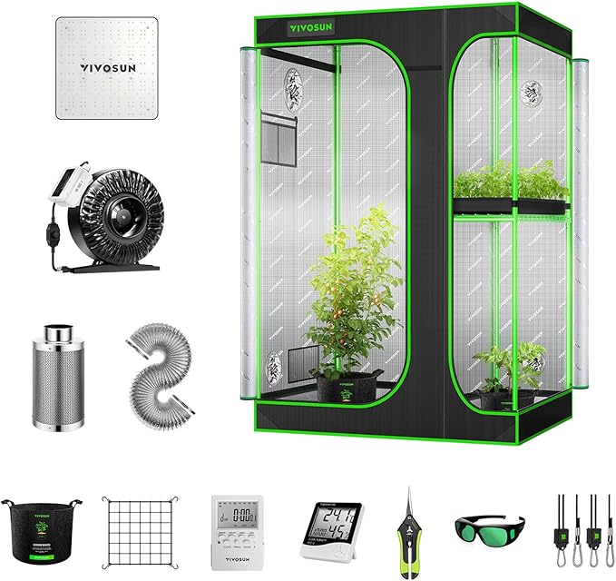 VIVOSUN GIY 4x3 Grow Tent Complete System